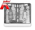 Kennzeichenhalter in chrom für Motorrad passend für die Kennzeichengröße 250 x 200 mm