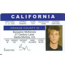 Benjamin Mckenzie - Ben Benji - Collector Card