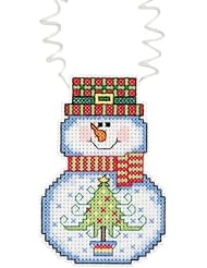 Janlynn Cross Stitch Kit, Snowman with Tree