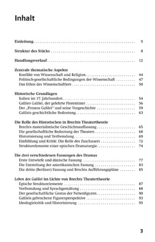 Lektürehilfen Leben des Galilei. Ausführliche Inhaltsangabe und Interpretation. Materialien: Inklusive Abitur-Fragen mit Lösungen
