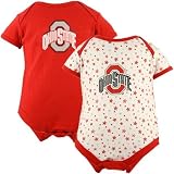Ohio State Buckeyes Scarlet Newborn 2-Pack Creeper Set