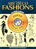 Art Deco Fashions CD-ROM and Book (Dover Electronic Clip Art)