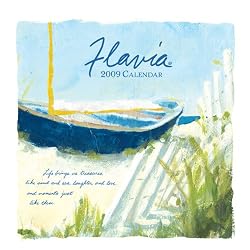 Flavia Tapestry Wonder of the Sea 2009 12 x 12 Linen Wall Calendar