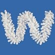 9' x 12" Pre-Lit Crystal White Artificial Christmas Garland - Clear Dura Lights