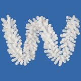 9' x 12" Pre-Lit Crystal White Spruce Artificial Christmas Garland -Clear Lights