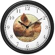 Pigs / Hogs - Mommy & Baby 1 Wall Clock by WatchBuddy Timepieces (Black Frame)
