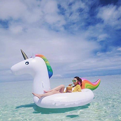 Unicorn Mounts KSprot Inflatable Floating Bed Swimming Ring Water Recreation Lounger Air Mattresses