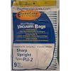 Sharp Upright Types PU-2 Vacuum Bags Microfiltration with Closure - 9 Pack