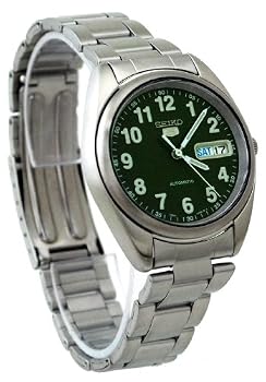 Seiko 5 #SNXA23K Men's Army Green Stainless Steel Self Winding Automatic Watch