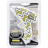 High-Temp Mini Glue Gun W/Safety Fuse 10 Watt-Chevron Yellow & Black (並行輸入品)