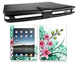 Bundle Monster Apple Ipad (1st Generation) Genuine Leather Case Cover Jacke ....