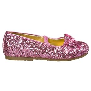 Toddler Girls' Disney Princess Glitter Ballet Flats - Pink