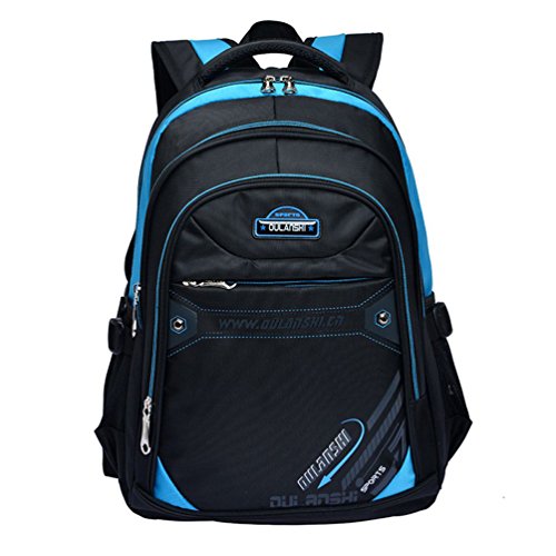 MATMO Casual Student Backpack School Bag for Teenage Girls and Boys Blue
