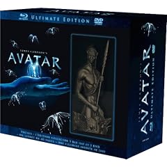 Avatar, version longue - Coffret 3 DVD + 3 Blu-ray - Edition limit�e et num�rot�e avec statuette + livre [Blu-ray]
