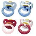 NUK 10173009 - Latex Beruhigungssauger (Schnuller) Soft mit Ring, Gr��e 3 (ab 18 Monate), kiefergerecht, BPA-frei, 2 St�ck, Farbe nicht frei w�hlbar