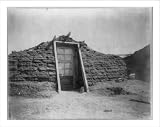 Historic Print (L): East School, District 15, Logan County, Colorado [adobe? building]