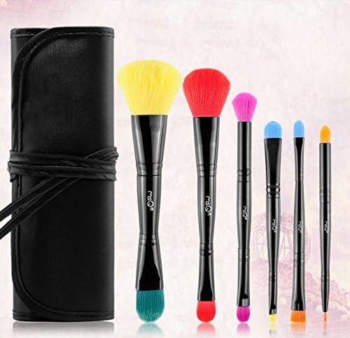 MSQ Brand 6pcs Professional Makeup Brush Set Top Quality Soft Synthetic Hair Make Up Brushes With Bag For Beauty