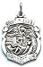 St. Michael Sterling Silver Medal Pendant 18"steel Necklace Chain