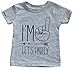I’m One Let’s Party Hipster Arrow First Birthday T-Shirt - 1st Birth Day Shirt (18 M, Heather Grey)