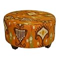 Khandara Round Ottoman - Cinnabar