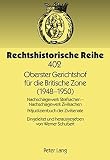 Oberster Gerichtshof für die Britische Zone (1948-1950) : Nachschlagewerk Strafsachen, Nachschlagewerk Zivilsachen : Präjudizienbuch der Zivilsenate