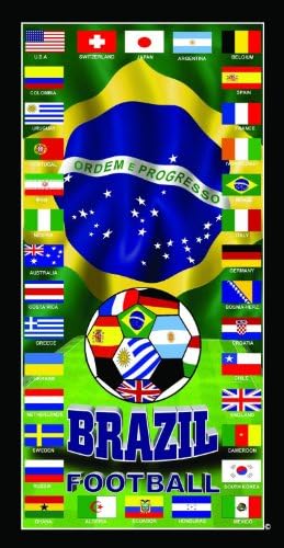 Uruguay Brazil Olympic Soccer Wonder Beach Towel