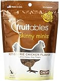Fruitables Skinny Minis Chewy Dog Treats in Rotisserie Chicken Flavor, 1-5-Ounce