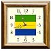 Flag Clock Gabon FCG1