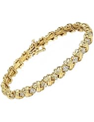 CLK Diamond 14K Yellow Gold 1.00CTW Diamond Bracelet