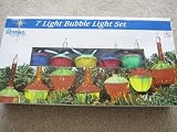 Bubble Light Set Containing 7 Color Base Bubble Lights