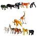 Sunshine Wild Animals Rubber Set (12 Pcs, Small) RS.299.00