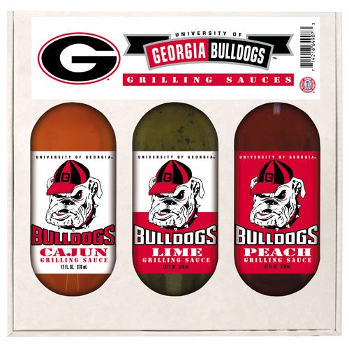 Georgia Bulldogs NCAA Grilling Gift Set by Hot Sauce Harry