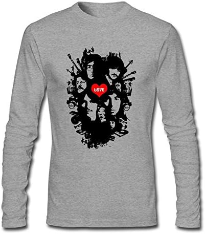 Daving Customized The Beatles Rock Band Liverpool T Shirt for Mens Long Sleeve XL