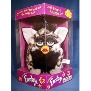 Furby White and Black with Black Tummy, White Inner ears by 