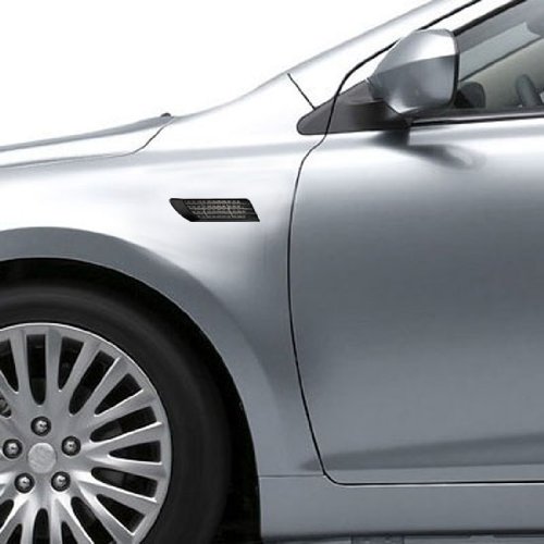 Chrome Plated ABS Plastic Air Scoop Hood Flow Intake Side Vent Cover Fender Mesh For Volvo C70 XC99 S60