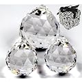 premium-kristall� Kugel Set 2x 30mm + 1x 40mm in Geschenkbox - Kristall Glas klar 30%PbO - Feng Shui - Regenbogenkristall - Sonnenkristall
