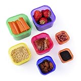 Portion Control Containers Kit (7-Piece) with COMPLETE GUIDE by Efficient Nutrition - BPA FREE Color Coded Meal Prep System for Diet and Weight Loss
