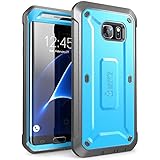 Galaxy S7 Edge Case, SUPCASE Full-body Rugged Holster Case with WITHOUT Screen Protector for Samsung Galaxy S7 Edge (2016 Release), Unicorn Beetle PRO Series - Retail Package (Blue/Black)