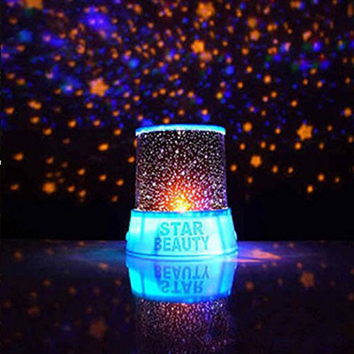 Gladle® Romantic Blue Amazing Master Star Sky Cosmos Universal Night Light Lamp Baby Kid Chidren Sleep Dreamlike Projector Christmas Gift Present