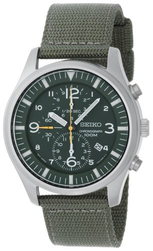 Seiko Men's SNDA69 Chronograh Strap Watch