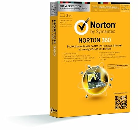 Norton 360 V7 - premier édition - mise à jour (3 postes, 1 an)