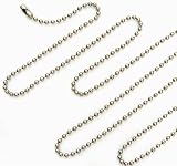 2mm Ball Beads Stainless Steel Long Necklace Chain 30