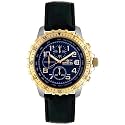 Invicta Men's Pilot Collection Stainless Steel Black Leather Chronograph Watch #6002