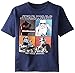 STAR WARS Little Boys' Four Boxes Tee, Navy, 4T