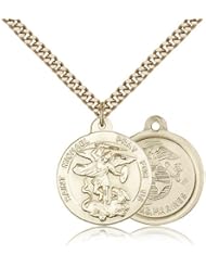 Gold Filled St. Michael the Archangel Pendant