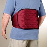BrylaneHome Hot/Cold Therapeutic Back Support Wrap (BURGUNDY,0)