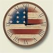 Grand Old Flag Decorative Wall Clock