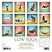 2016 Cow Yoga Mini Wall Calendar