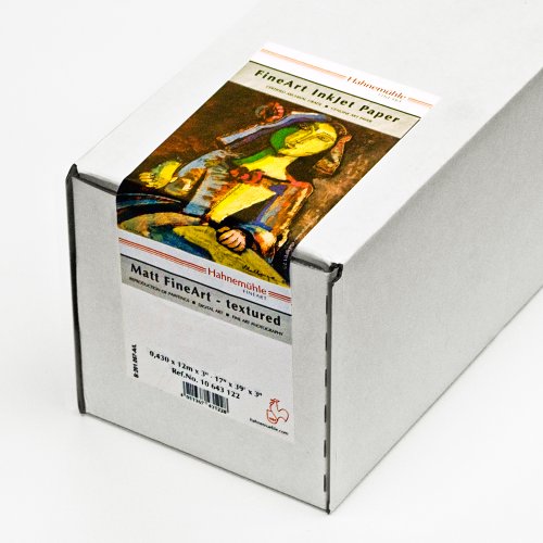 Hahnemule Museum Etching, 100% Rag, Natural White Watercolor Inkjet Paper, 22...