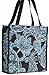JChronicles Paisley Print Travel 12-inch Tote Bags-BL/BK